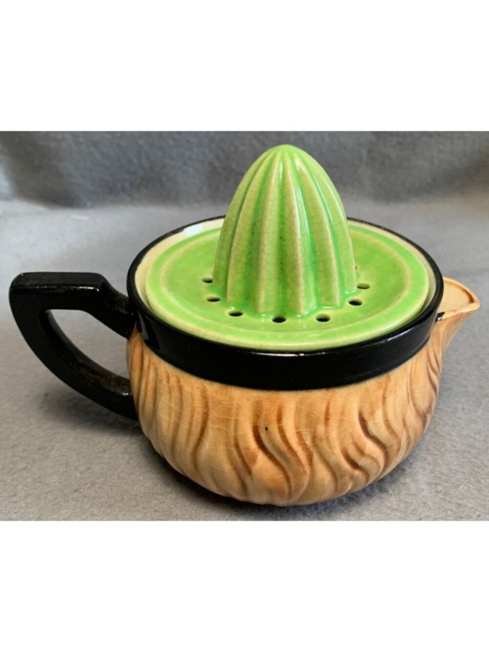 1950s Figural Girl Face Juicer/Reamer Handle Spout Maruto Moware - Picture 3 of 15